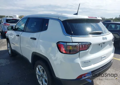 2025 Jeep Compass Sport из США, поврежденный, VIN 3C4NJDAN9ST516030